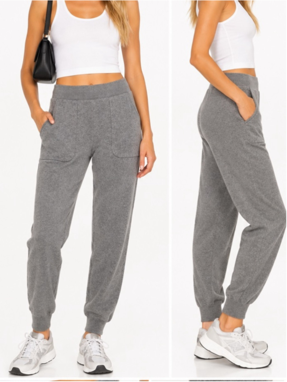Theory 100% Cashmere Grey Jogger Pants Small Luxury Knit Lounge Pants